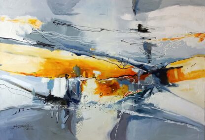 Impreuna cu soarele, pictura abstracta Bissinger
