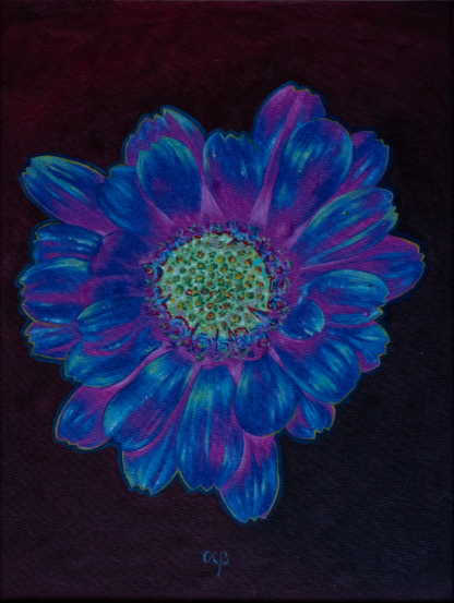 Floarea Conștientizări, ulei pe pânză, 30 x 40 cm.