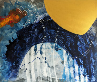 Picura abstracta Sol Invictus. 100x120 cm.