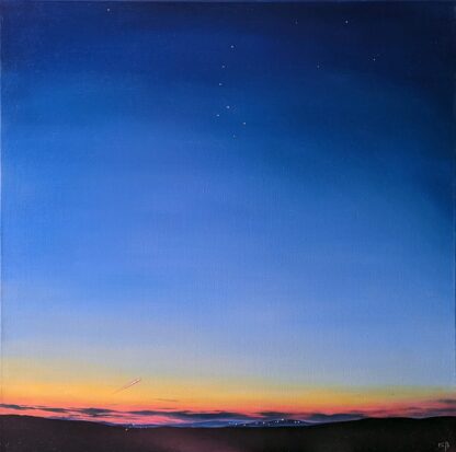 Peisaj „The Big Dipper”, ulei pe pânză, 60 x 60 cm.